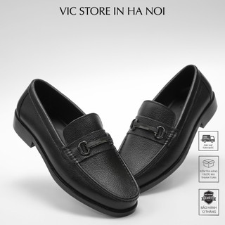 Giày Loafer Da Thật Cao Cấp - Giày Đế Cao Da Bò - Da Bò Thật - Đế Gỗ Phip Lót Cao Su Êm Ái CS-8938