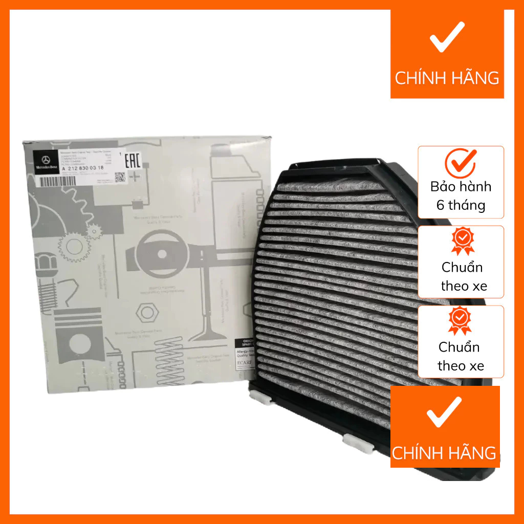 [Chính Hãng] Lọc gió điều hòa Mercedes C200 C300 C350, E250, E300, E350 , E400 E550 GLK350 SL550 AMG
