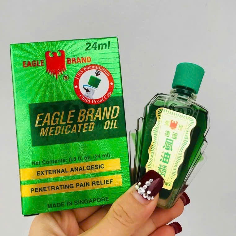 Dầu Gió Xanh Con Ó Mỹ Eagle Brand 24ml, Hàng Chuẩn Mỹ, TONY MART
