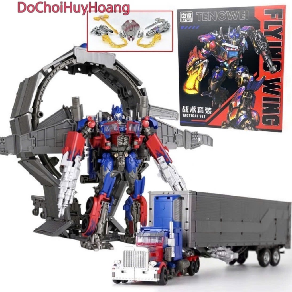 Mô hình robot Optimus biến đổi thành xe container TW1122