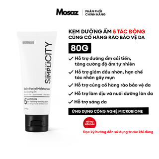 Kem dưỡng ẩm cho nam đa năng kiểm soát dầu nhờn 5 in 1 Men Stay Simplicity Facial Moisturizer 80g