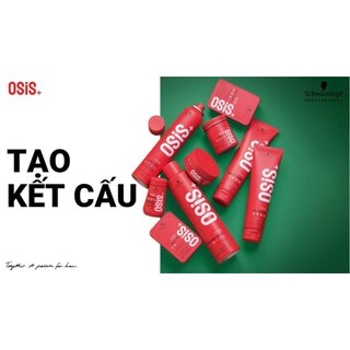 Tạo kiểu Osis: Xịt bóng tóc Osis 1 Sparkler, gôm freeze, session, mes up, flex wax, dust it