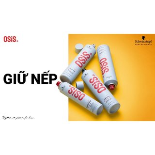 Tạo kiểu Osis: Xịt bóng tóc Osis 1 Sparkler, gôm freeze, session, mes up, flex wax, dust it