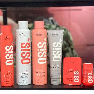 Tạo kiểu Osis: Xịt bóng tóc Osis 1 Sparkler, gôm freeze, session, mes up, flex wax, dust it
