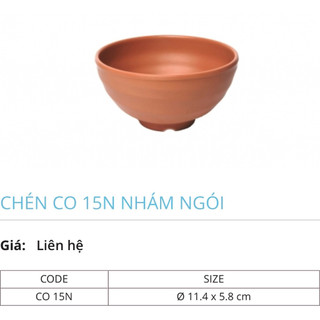 Chén cơm nhựa Melamine Co15 nhám đủ màu cao cấp Fataco
