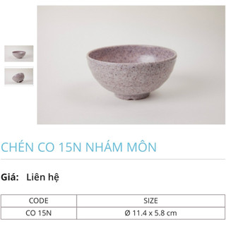 Chén cơm nhựa Melamine Co15 nhám đủ màu cao cấp Fataco