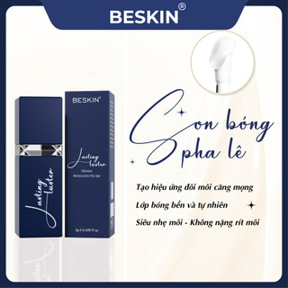 SON BÓNG PHA LÊ TRONG SUỐT KHÔNG MÀU " Lasting lusten" - Trọng lượng 3g - Thương Hiệu: Beskin