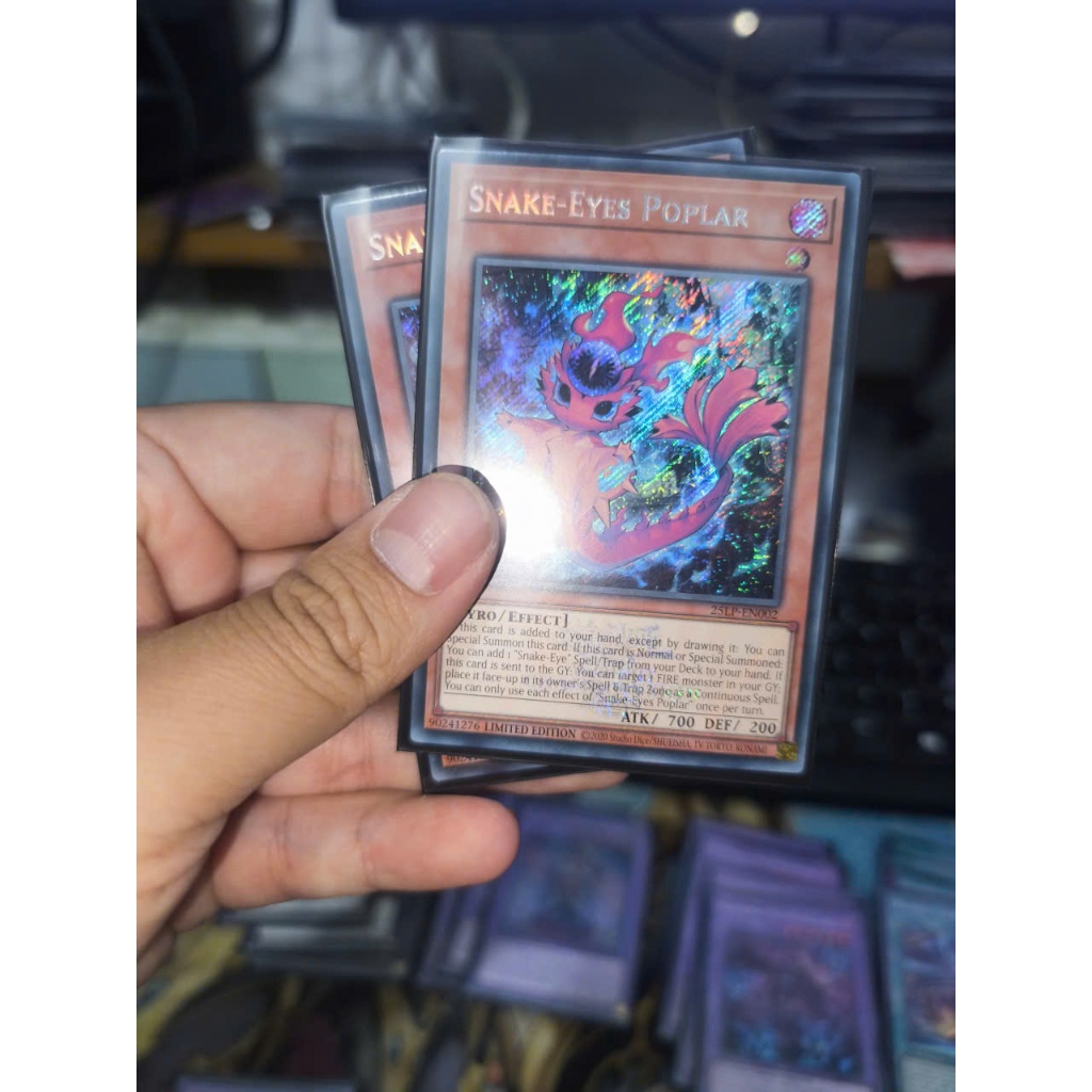 [YFS] 1 thẻ bài PKM/Yugioh TCG Snake-Eyes Poplar - 25LP-EN002 - LOGO STAMP