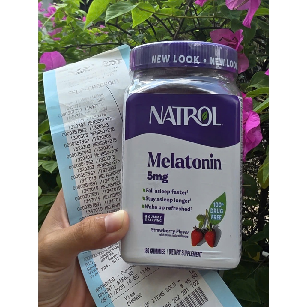 Kẹo ngủ Natrol Melatonin Gummies, hỗ trợ giấc ngủ 5mg 180 viên