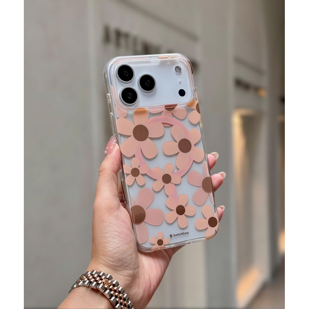 Ốp Hoa Fleur 3D sạc từ tính chống sốc chính hãng Switch Easy iPhone 17 Pro max 16 Pro Max