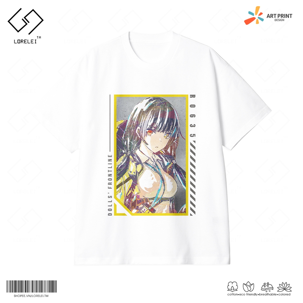 Áo thun Unisex Girls' Frontline R0635 Cotton 100% ngắn tay