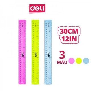 Thước dẻo 20cm Deli 6208- Thước dẻo 30cm Deli 6209