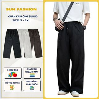 Quần kaki nam nữ ống rộng bigsize K9 quần jean line ống rộng unisex quốc dân phong cách hàn quốc