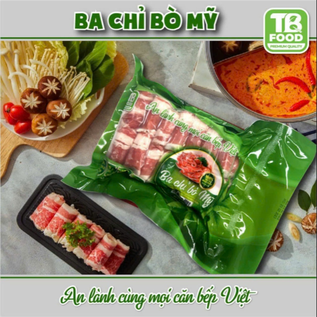 Thịt ba chỉ bò Mỹ 450gr Hàng chất lượng
