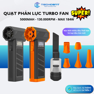 Quạt Phản Lực Honyjor Super Turbo Fan 5000mAh - 130.000RPM - Máy thổi cầm tay mini công suất cao -  Phiên bản 2025