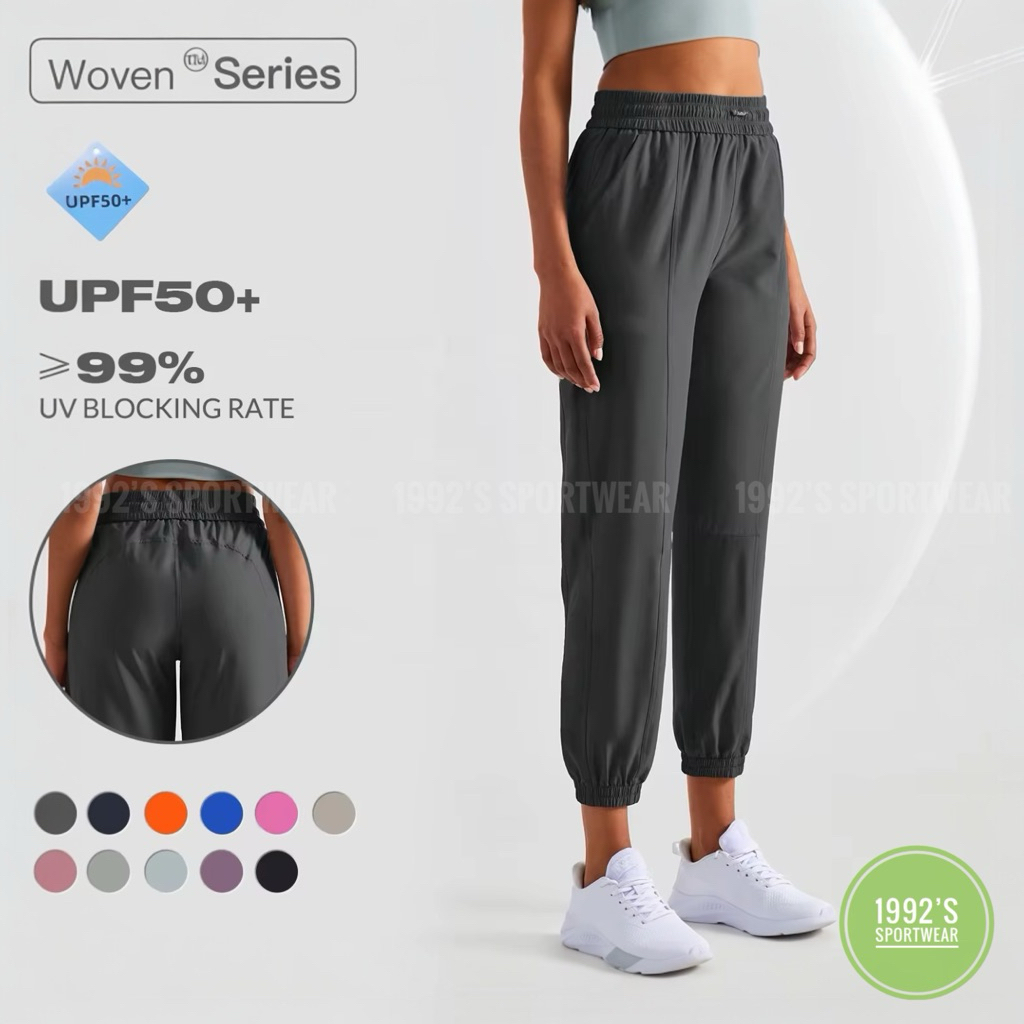 Quần Jogger Thể Thao Olli CoolFit - Chống Nắng UPF50+, Vải Kỹ Thuật Mát Mẻ