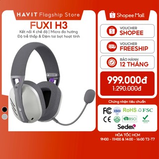  Tai Nghe Chụp Tai Không Dây Havit Fuxi H3 Gamenote 7.1 | Micro Đa Hướng | Độ Trễ Thấp 