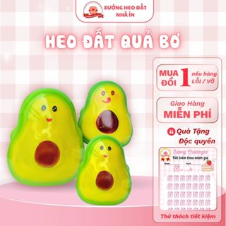   LỖ TRÒN - 2 SIZE TO  NHỎ  Heo đất tiết kiệm QUẢ BƠ lợn đất tiết kiệm chất liệu thạch cao - XƯỞNG HEO ĐẤT NHÀ ỈN 