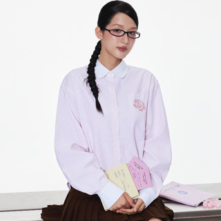  Kuchimachic - Rose Shirt | Áo sơ mi túi thêu hoa hồng pixel 