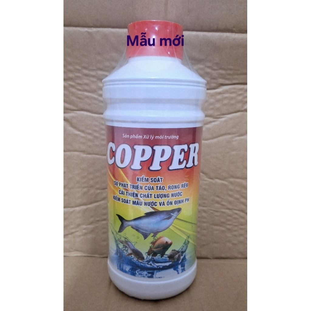 Copper 1 lít Thái Mỹ Diêt các vi khuẩn, nấm gây bênh trên da cho lươn,ếch,cá,baba