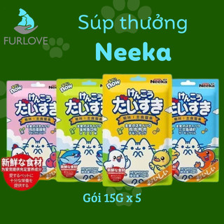   BAO BÌ MỚI  Súp Thưởng Cho Mèo Neeka Gói 5 Thanh - Furlove Furiends 
