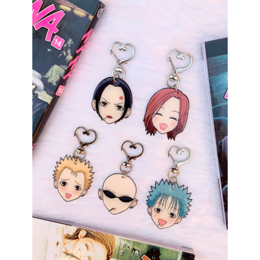 Nana keychains - anime Ai Yazawa charm Nana Osaki Hachi Nobu Yasu Shin