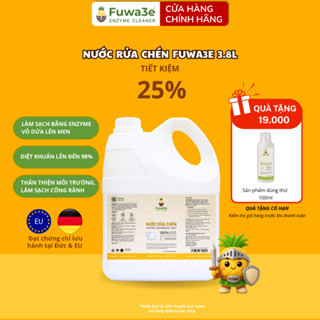 Nước rửa chén hữu cơ FUWA3E 3.8l từ enzyme sinh học dứa  – Rửa chén ăn dặm, an toàn da tay