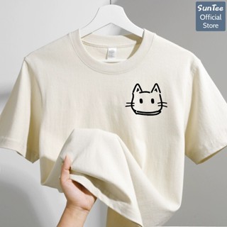  Áo thun nữ form vừa SUNTEE STFV218 phong cách basic in hình 118 vải cotton 250GSM cao cấp thoáng mát 