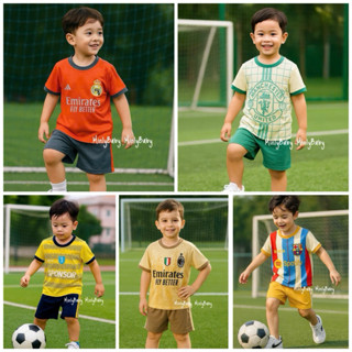  Bộ cộc tay thun lạnh thể thao Minly baby cho bé trai mặc đi chơ đi học size 9-30kg 