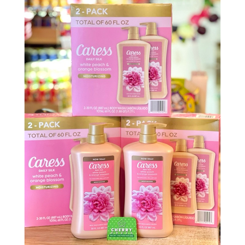 Sữa Tắm Caress White Peach & Orange Blossom 887ml Mỹ