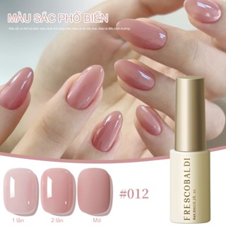 FRECOBALDI 6ml Sơn móng tay dạng gel thạch màu hồng nude mới phổ biến, lâu trôi, thích hợp cho tiệm làm móng