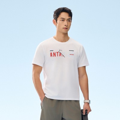 ANTA Nam ANTA Áo thun ngắn tay thể thao tập gym Pickleball Badminton Tennis 1525B7140