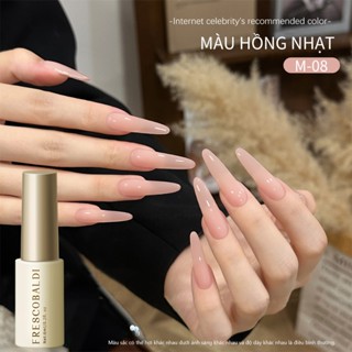 FRECOBALDI 6ml Sơn móng tay dạng gel màu thạch hồng đơn giản mới bóng lâu trôi thích hợp cho tiệm làm móng 
