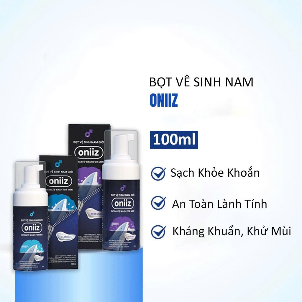 💦Bọt vệ sinh nam giới Oniiz Dung dịch nam tạo bọt 100ml