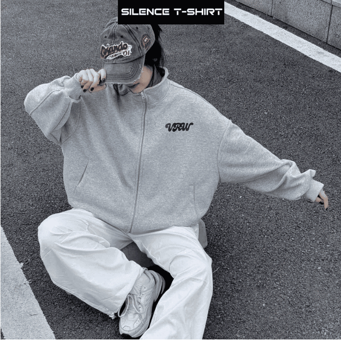 Áo Khoác Zip Form Boxy Unisex Nỉ 2 Da Mặc Được 4 Mùa
