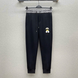  Quần nỉ dài jogger thể thao nam Karl cạp dệt chữ hãng đùi thêu item vệ sĩ da 