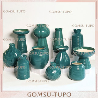  Lọ hoa gốm XANH CỔ VỊT - P2 bình hoa trang trí gomsutupo Bát Tràng 