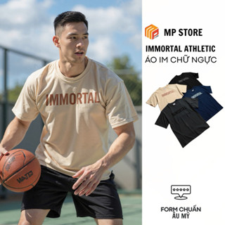 Áo Thun Thể Thao Unisex 260gsm Form Rộng In Chữ Cotton 100% Local Brand Immortal 2025