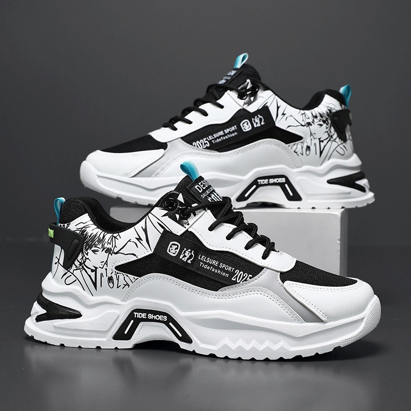 Giày Thể Thao Nam Đế Tăng Chiều Cao Trend TT30 Màu Trắng Đen