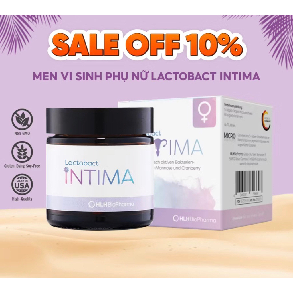 [SHOP MALL] LACTOBACT INTIMA bổ sung lợi khuẩn vùng kín, giảm tái phát viêm