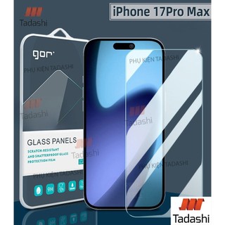  Kính Cường Lực Gor IPHONE 17 Pro Max  17 Pro  17 IPhone Air  16 Pro Max  16 Pro Trong Suốt Cao Cấp 9H  2.5D - Hãng Gor 