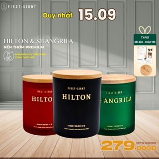 Nến Thơm Cao Cấp Hương Khách Sạn HILTON SHANGRILLA Mùi Tươi Mát First Sight Hũ 250GR