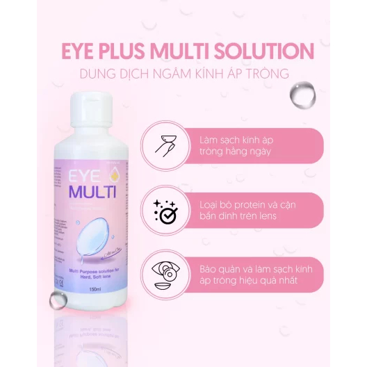 Nước ngâm lens Hàn Quốc / Nước rửa kính áp tròng/ Dung dịch bảo quản kính áp tròng eyelab