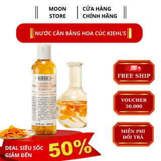  Nước Cân Bằng Hoa Cúc Kiehls Calendula Herbal Extract Alcohol Toner hoa cúc làm sạch sâu Se khít lỗ chân lông 250ml 