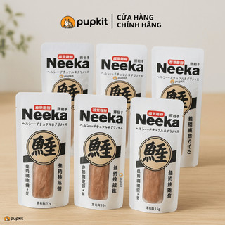   MUA TỪ 3 GÓI VỀ GIÁ 6.4K GÓI  Thanh thịt cá ngừ hấp Neeka Leokeo ăn liền cho chó mèo 