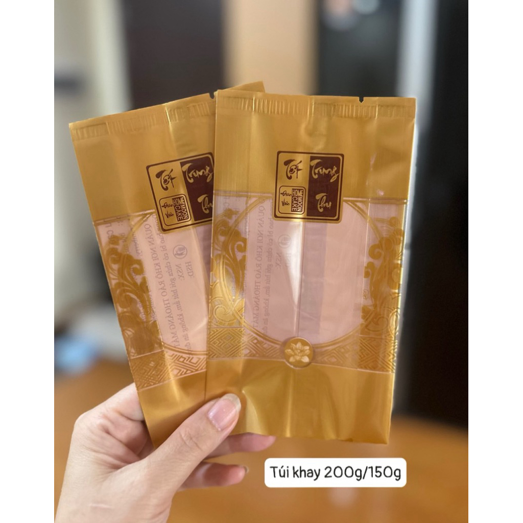Set 95-100 Túi khay bánh trung thu 30g, 50g, 75g, 80g,100g Túi đựng bánh trung thu mẫu mã 2024