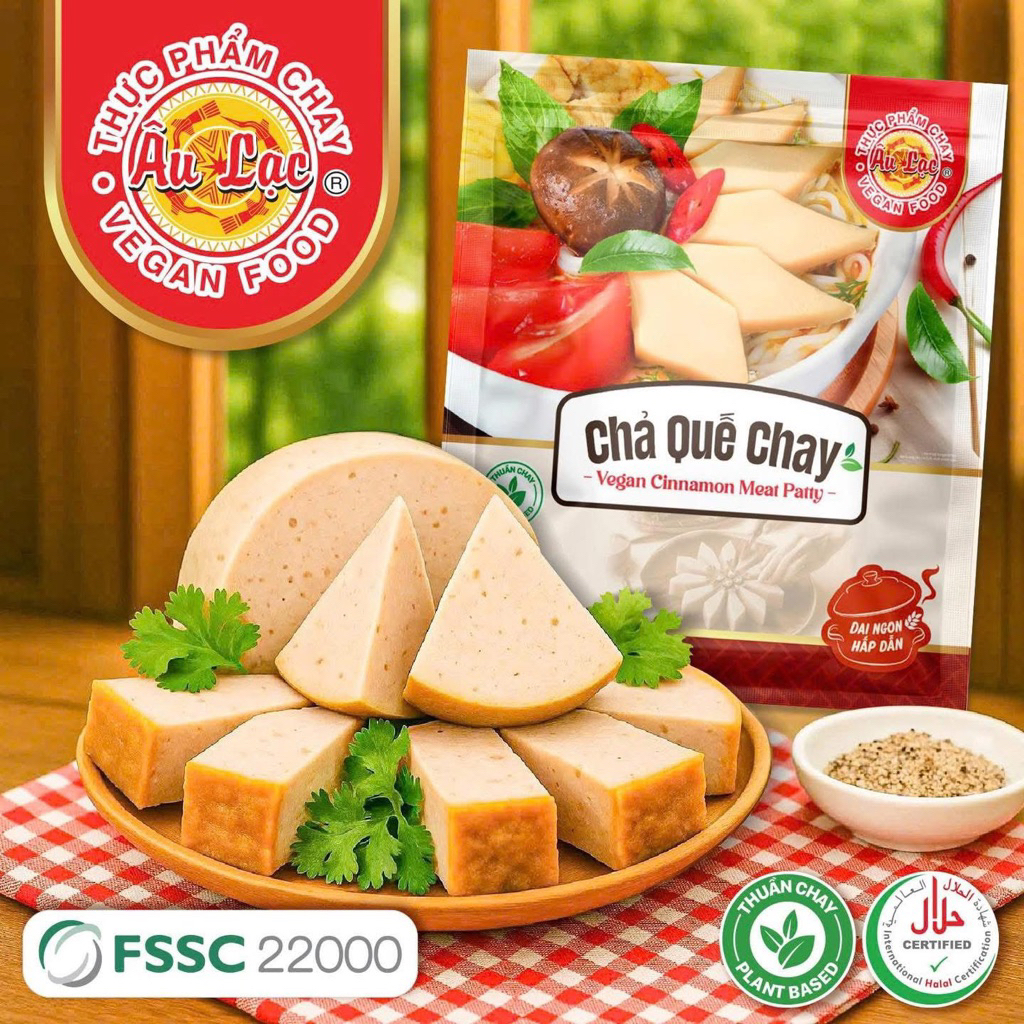 Chả quế chay 250g – Chả chay thơm ngon, giòn mềm, ăn liền hoặc chế biến món chay