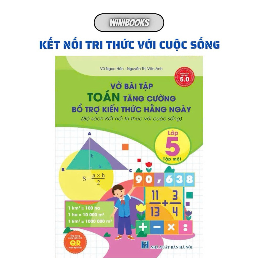 Sách - [Lớp 5 - Tập 1] - Kết Nối Tri Thức - Vở Bài Tập Toán Tăng Cường Lớp 5 Tập 1 (Bổ Trợ KTHN)