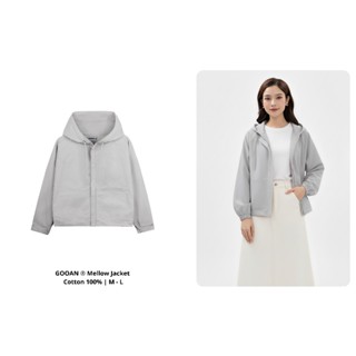  Áo Khoác Nữ Chống Nắng Mellow Gooan – Cotton 100% Mũ Kèm Theo Chống UV Form Rộng Thoáng Mát 