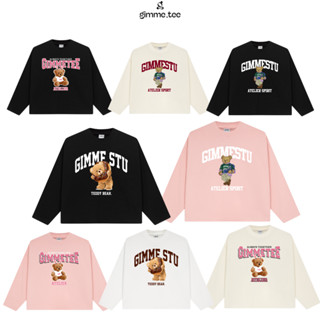 [Mở bán] Áo Thun Tay Dài Form Boxy Cotton Xịn - BST GẤU  - Premium Cotton 250gsm - Áo Longsleev Boxy Unisex - GMTD7